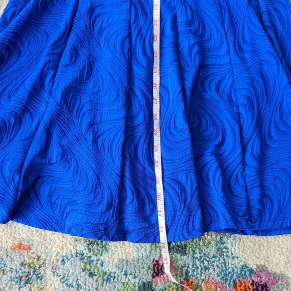 Studio One New York Blue Fit and Flare Dress Size 10 - Picture 9 of 9